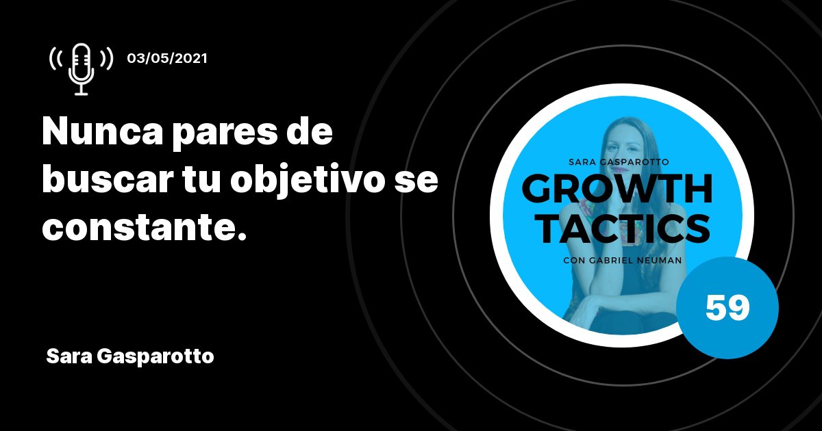 Nunca pares de buscar tu objetivo se constante.